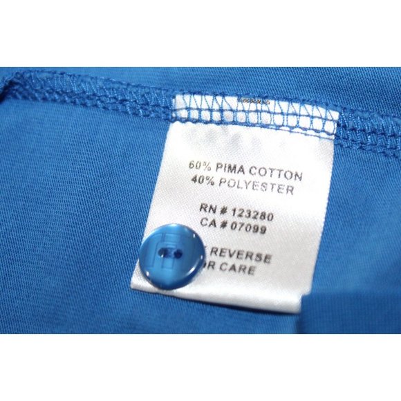 Travis Mathew Blue Golf Polo Shirt Mens Large, RN 123280 CA 07099 - Picture 5 of 5